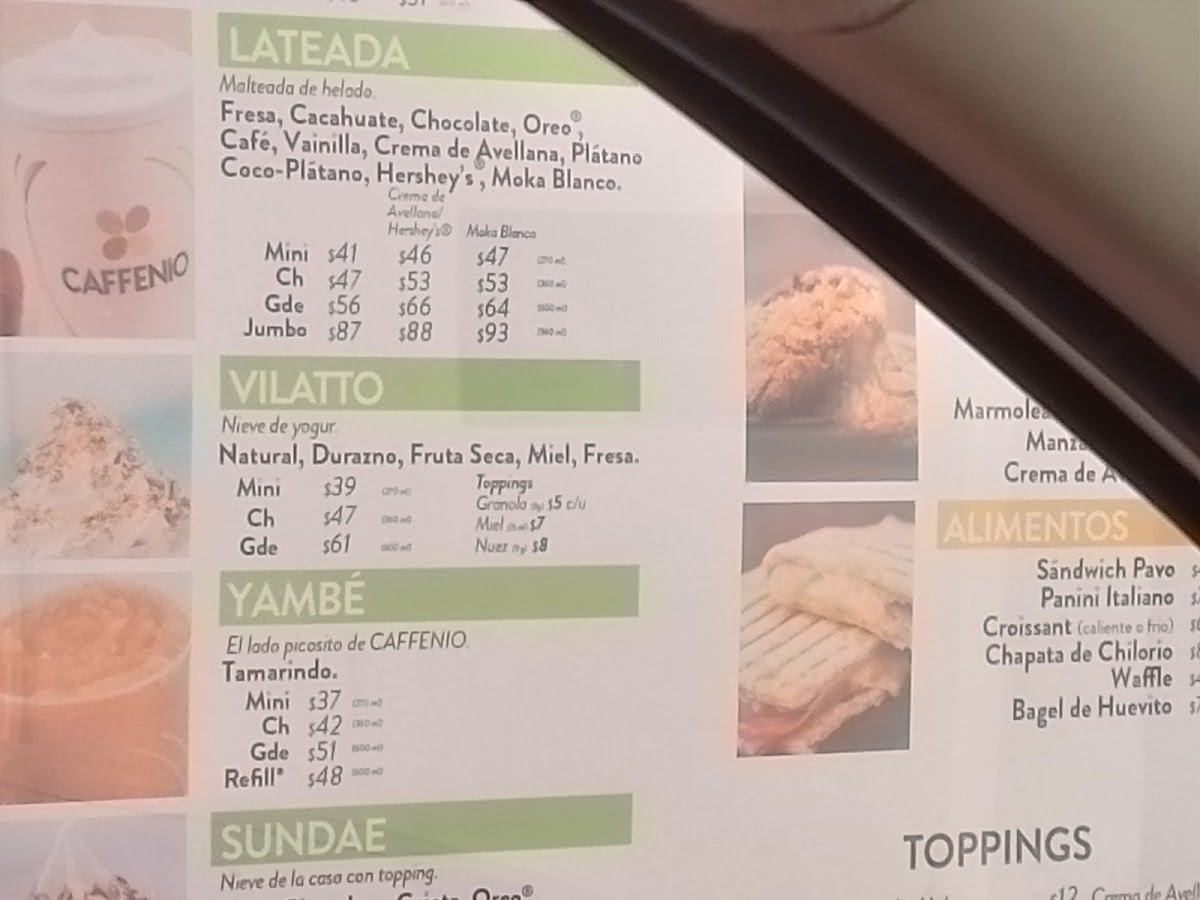 CAFFENIO Delicias Menu - Image 2